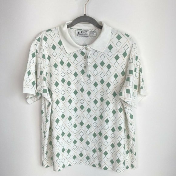 K.T. Golf Womens Geomertrical T Shirt Size XL - Picture 2 of 8